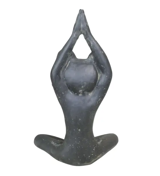 Product image 5 of the product “yoga frog, 40 cm high, antique finish ”